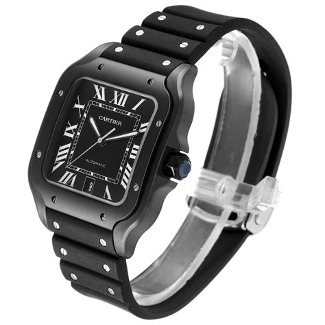 cartier santos watch rubber strap.